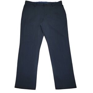 Perry Ellis Portfolio Mens Black Slim Fit Dress Pants 38x32 formal church career